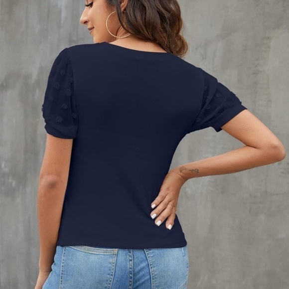 NWT - Blooming Jelly Womens Short Sleeve Blouse Sz XL - Picture 3 of 9